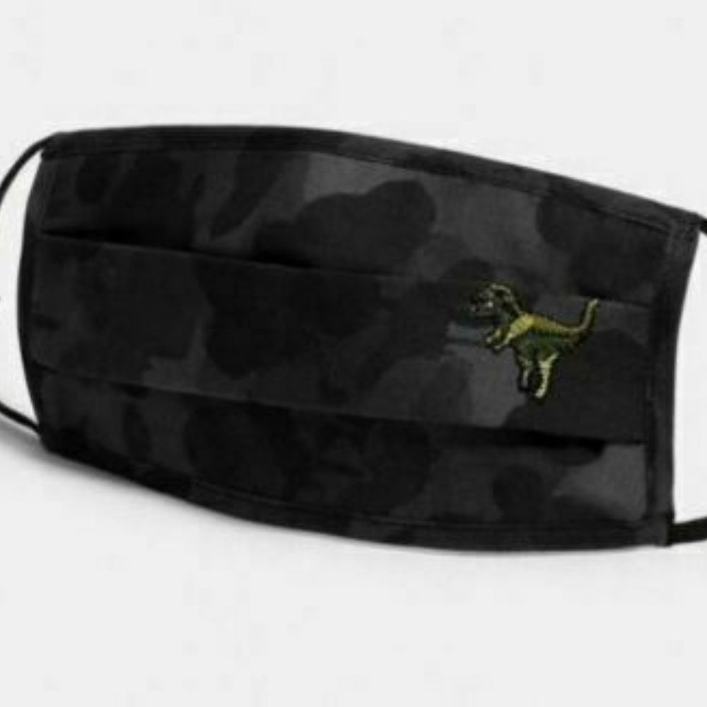 COACH REXY FACE MASK WITH WILD BEAST PRINT - CAMO - SOLD OUT!! NWT